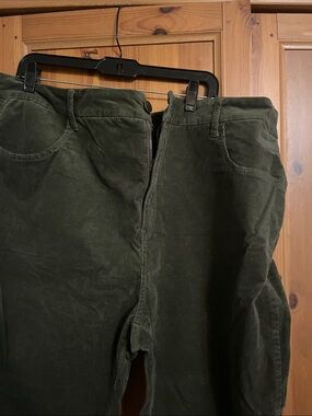Terra & Sky Deep Olive Green Corduroy Pants